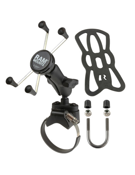 RAM® X-Grip® Large Phone Mount with ATV/UTV Rail Base