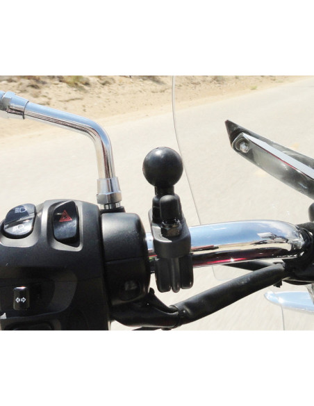 RAM® Handlebar U-Bolt Base for Rails 0.5" to 1" in Diameter - B Size RAM® Handlebar U-Bolt Base for Rails 0.5" to 1" in Diameter - B Size