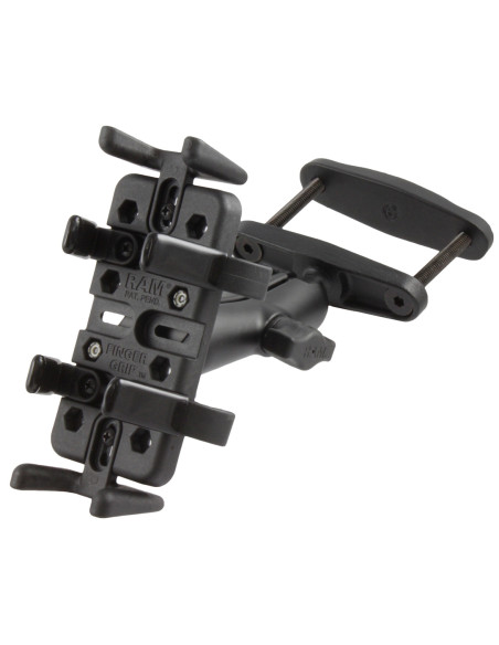 RAM® Finger-GripT Universal Holder with 3" Square Post Clamp Mount