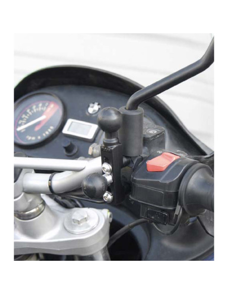 RAM® Motorcycle Brake/Clutch Reservoir Base with Add-On Ball