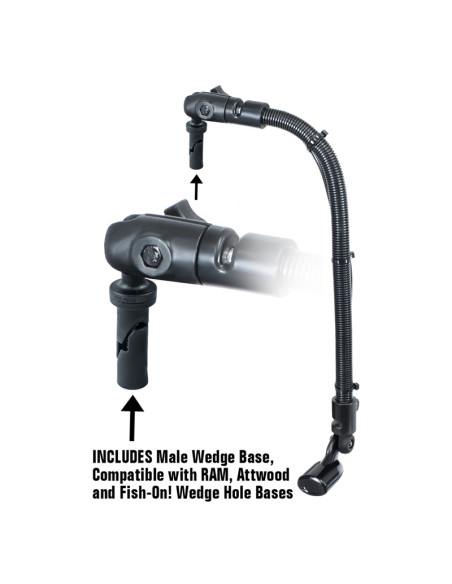 RAM® Transducer Mount with 18" Rod and Wedge Base for Hobie & Scotty