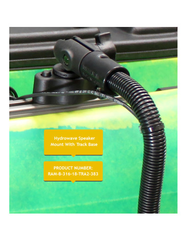 RAM® Track BallT Quick Release Mount for HydroWaveT Speaker with 18" Rod