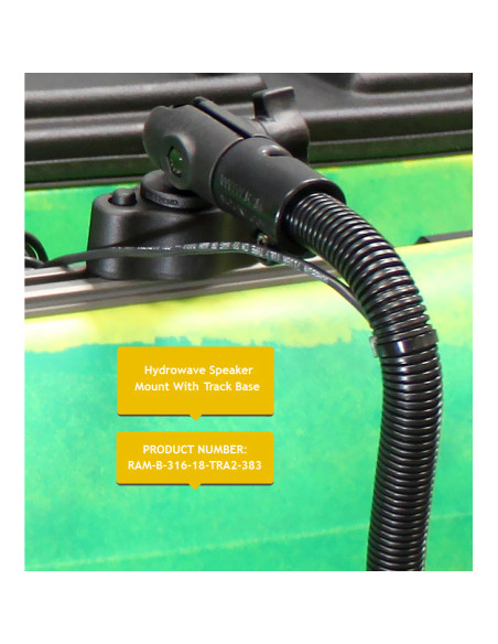 RAM® Track BallT Quick Release Mount for HydroWaveT Speaker with 18" Rod