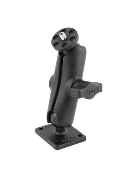 RAM® Double Ball Mount with AMPS Plate and 1/4"-20 Action Camera Adapter