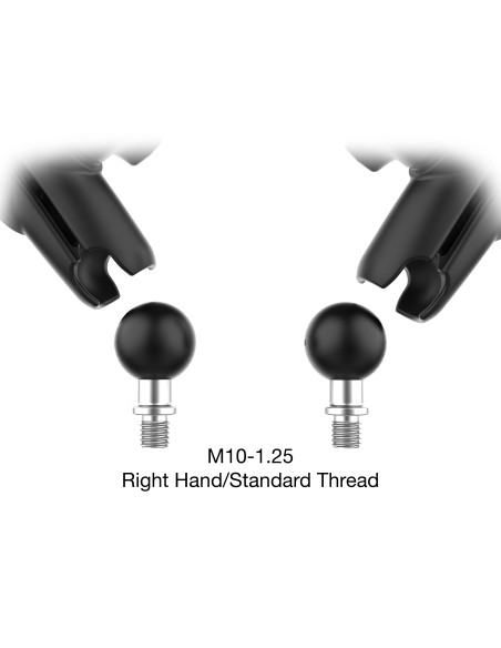 RAM® Tough-MirrorT Kit with M10-1.25 Bases - Medium Arm