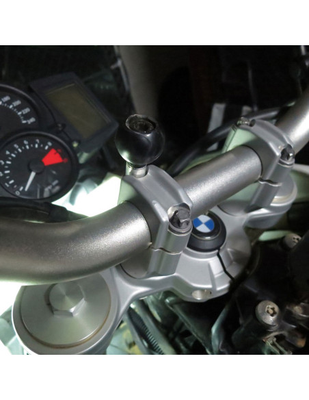 RAM® Motorcycle Handlebar Clamp Base with M8 Bolts RAM® Motorcycle Handlebar Clamp Base with M8 Bolts