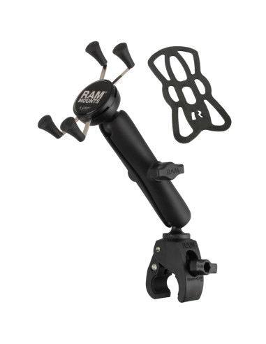 RAM® X-Grip® Phone Mount with RAM® Tough-ClawT Small Clamp Base - Long