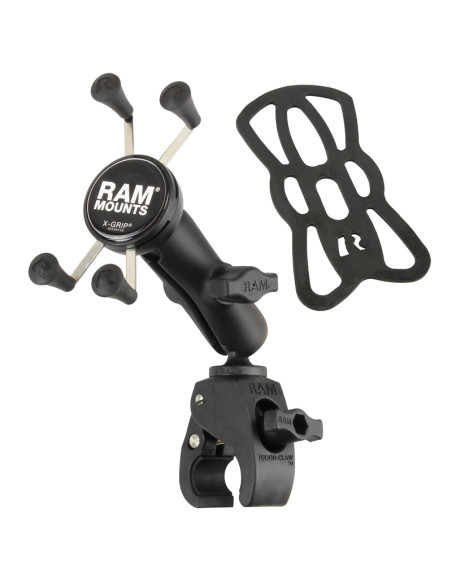 RAM® X-Grip® Phone Mount with RAM® Tough-ClawT Small Clamp Base - Medium