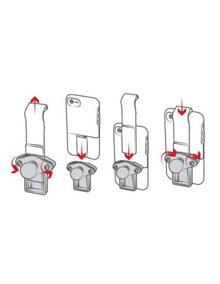 RAM® Tough-ClawT Small Clamp Mount for Phones with OtterBox uniVERSE