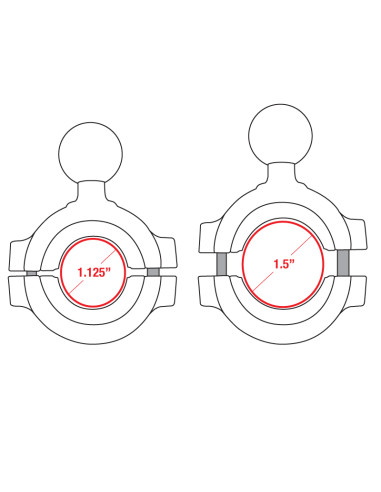 RAM® TorqueT Large Rail Base - B Size
