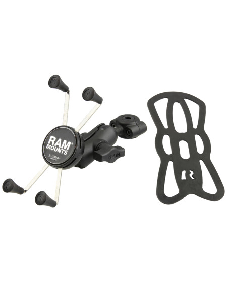 RAM® X-Grip® Large Phone Mount with TorqueT Small Rail Base - Short Arm