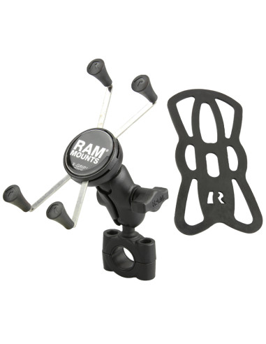 RAM® X-Grip® Large Phone Mount with TorqueT Medium Rail Base - Short Arm