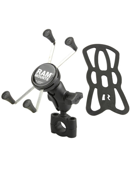 RAM® X-Grip® Large Phone Mount with TorqueT Medium Rail Base - Short Arm