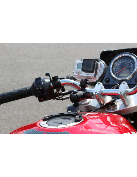 RAM® Small Gas Tank Mount with Universal Action Camera Adapter