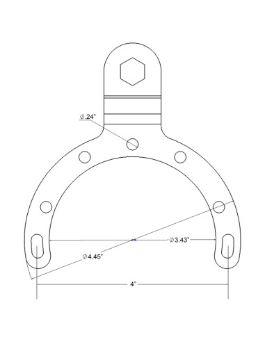 RAM® Large Gas Tank Mount with Universal Action Camera Adapter