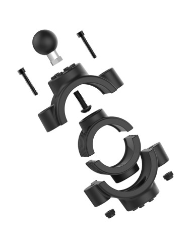 RAM® TorqueT 1 ½" - 2" Diameter Rail Base - B Size Aluminum Ball
