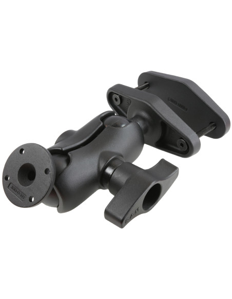 RAM® 4" Square Post Clamp Mount with Round AMPS Plate - D Size