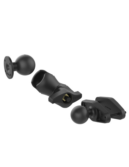 RAM® 4" Square Post Clamp Mount with Round AMPS Plate - D Size