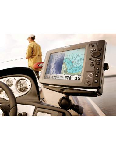 RAM® Large Marine Electronics Mount with Jam Nut - Short