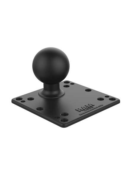 RAM® Steel Reinforced 100x100mm VESA Plate with Ball - D Size