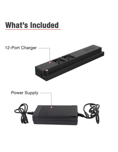 GDS® 12-Port 300W USB-C Power Delivery Wall Charger