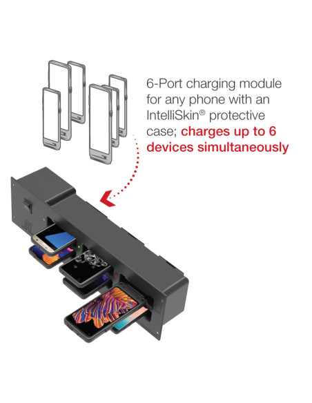 GDS® 6-Port Charging Module for IntelliSkin® Phones in Cabinets