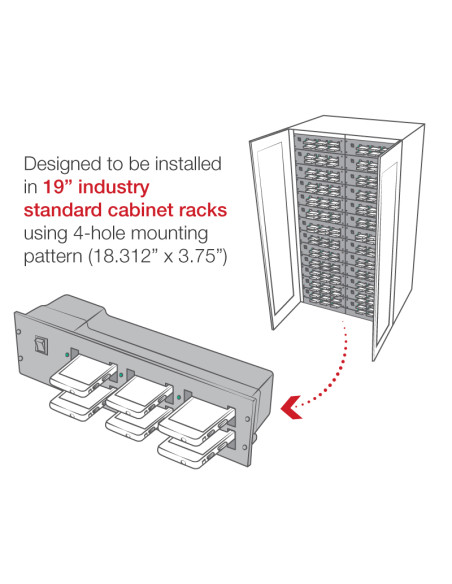 GDS® 6-Port Charging Module for IntelliSkin® Phones in Cabinets