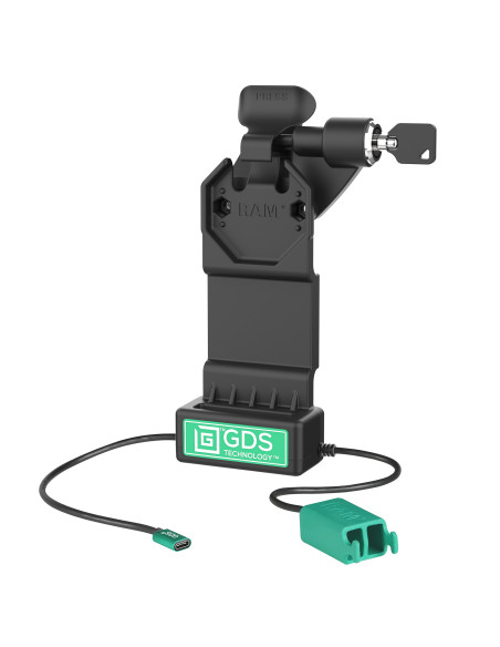 GDS® Uni-ConnT Right Locking Dock + Dual USB-A with Release Lever