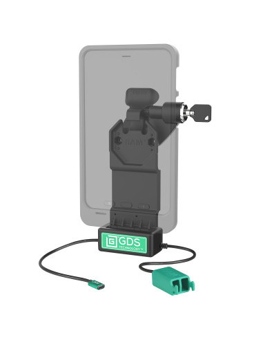 GDS® Uni-ConnT Right Locking Dock + Dual USB-A with Release Lever