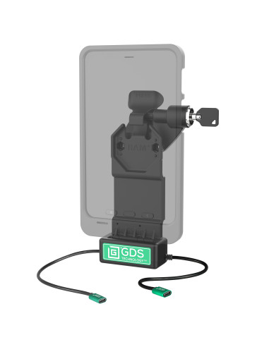 GDS® Uni-ConnT Right Locking Dock + Single USB-C with Release Lever