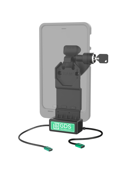 GDS® Uni-ConnT Right Locking Dock + Single USB-C with Release Lever