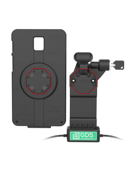 GDS® Uni-ConnT Right Locking Dock + USB-A & RJ45 with Release Lever