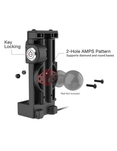 GDS® Uni-ConnT Locking Spring Loaded Powered Dock - Heated Pins