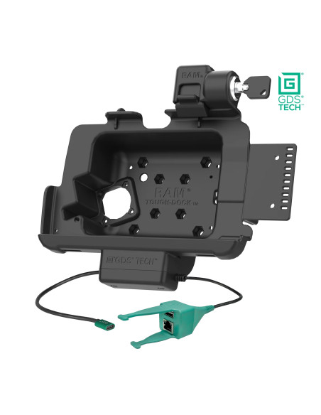 Locking GDS® Dock + USB-A & RJ45 for Zebra ET401 8" with IntelliSkin®