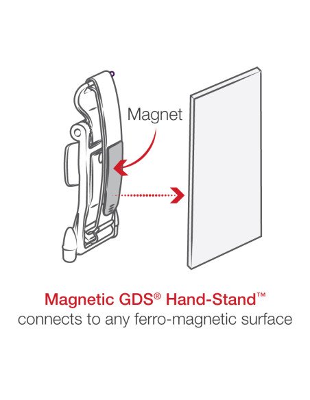 GDS® Hand-StandT Magnetic Hand Strap and Kickstand for Tablets