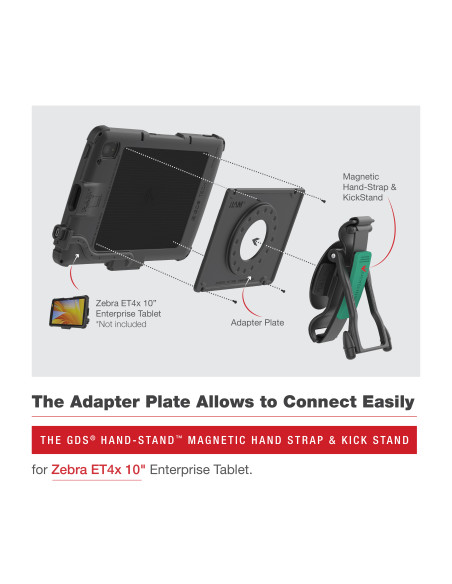 GDS® Hand-StandT Magnetic Accessory for Zebra ET4x 10" Enterprise Tablet GDS® Hand-StandT Magnetic Accessory for Zebra ET4x 10" Enterprise Tablet