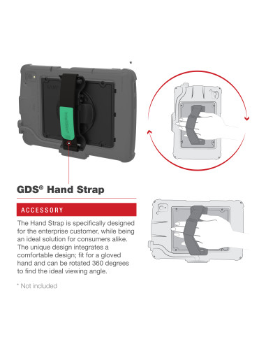 GDS® Hand Strap Accessory for Zebra ET4x 10" Enterprise Tablet