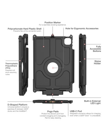IntelliSkin® Next Gen with LED iPad Pro 11 1-4 Gen, Air 11" (M2 & M3)