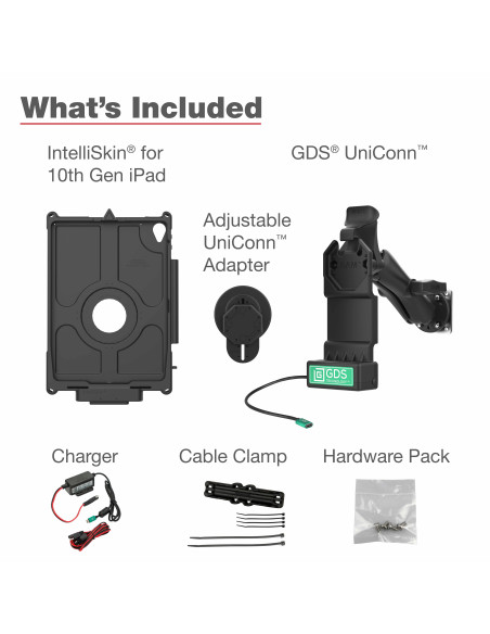 GDS® Uni-ConnT Vehicle Bundle for Apple iPad 10th & 11th Gen
