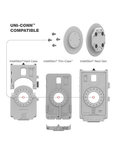 GDS® Uni-ConnT Adapter for IntelliSkin® - Gray