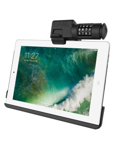 RAM® EZ-Roll'rT Combo Locking Holder for iPad 6th Gen, Air 2 + More