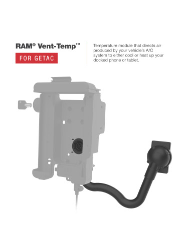 RAM® Form-Fit Locking Holder for Getac ZX70 - Temp Module Compatible
