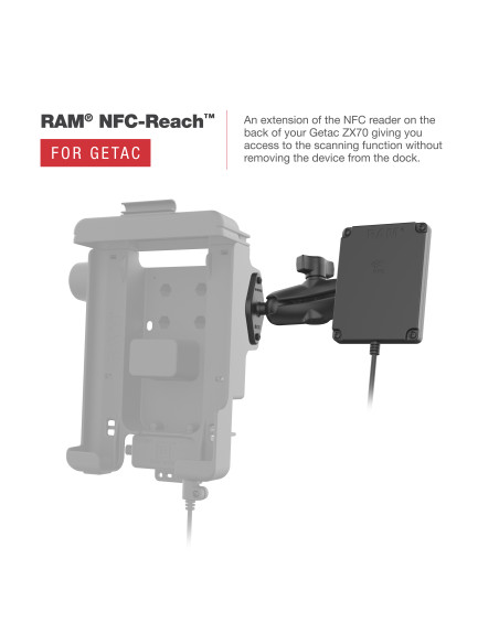 RAM® Form-Fit Holder for Getac ZX70 - NFC Extender Compatible