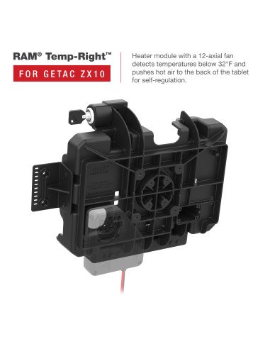 RAM® Form-Fit Locking Holder for Getac ZX10