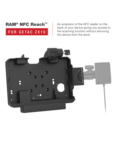 RAM® Form-Fit Locking Holder for Getac ZX10