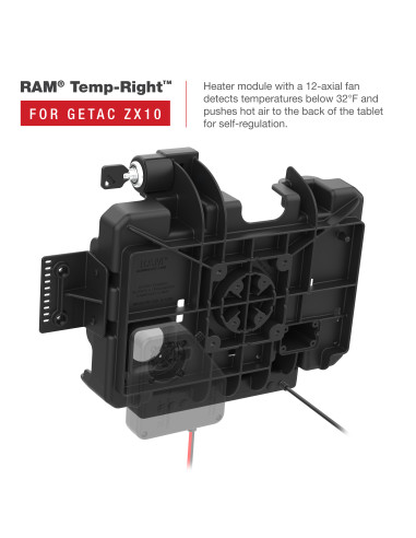 RAM® Form-Fit Locking Powered Dock for Getac ZX10