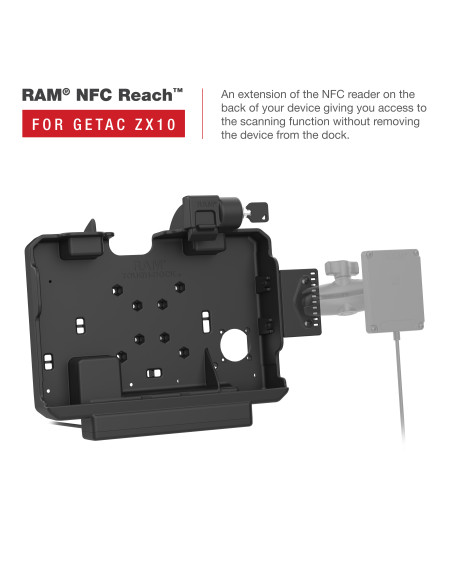 RAM® Form-Fit Locking Powered Dock for Getac ZX10