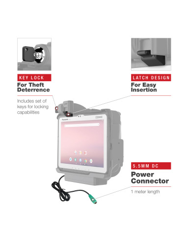 RAM® Locking Powered Dock for Panasonic FZ-A3