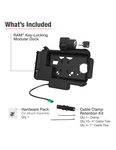 RAM® Locking Modular USB-C Powered Dock for Samsung Tab Active5 & 3