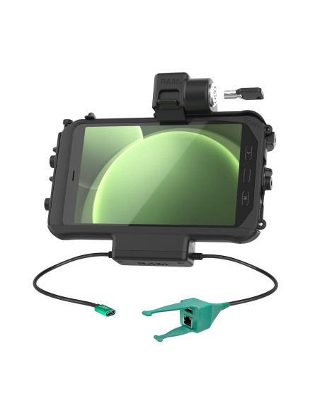 RAM® Thin-DockT Power + USB-A & RJ45 Data for Tab Active5 & 3